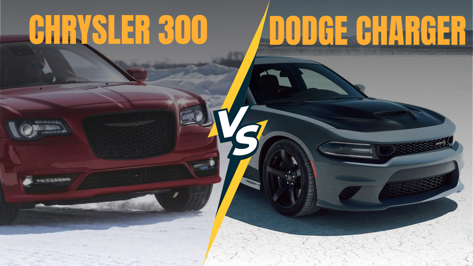 Ausführlicher Vergleichsleitfaden: Chrysler 300 vs. Dodge Charger