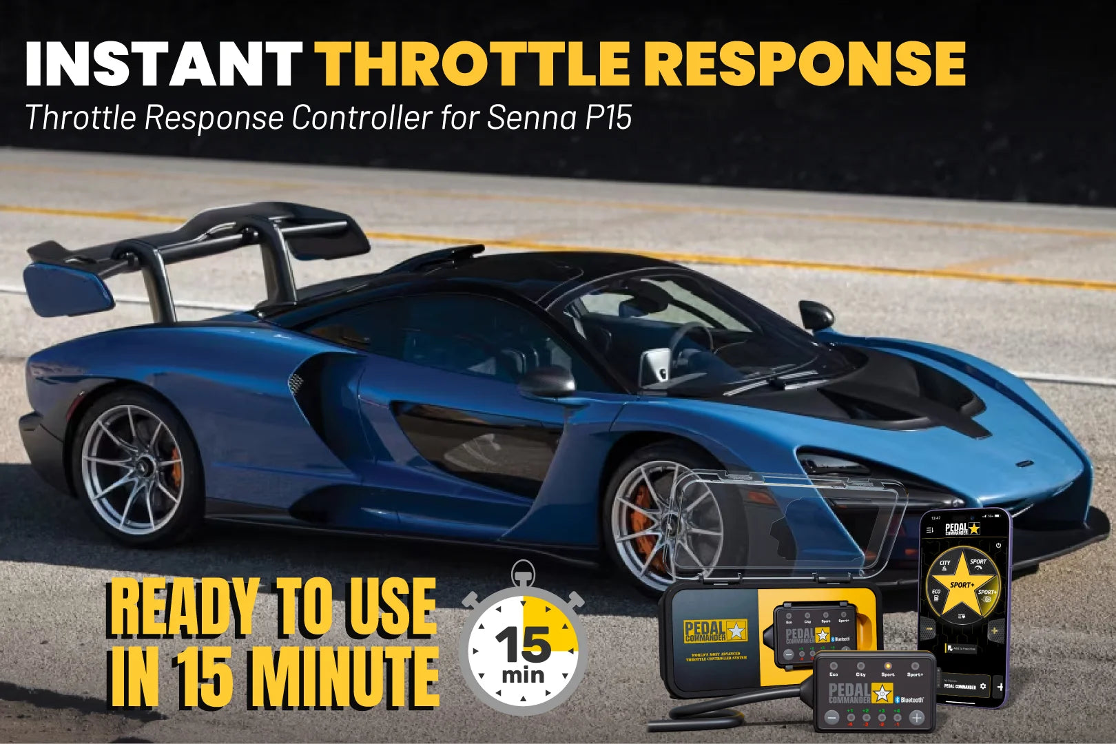 Pedal Commander für McLaren Senna