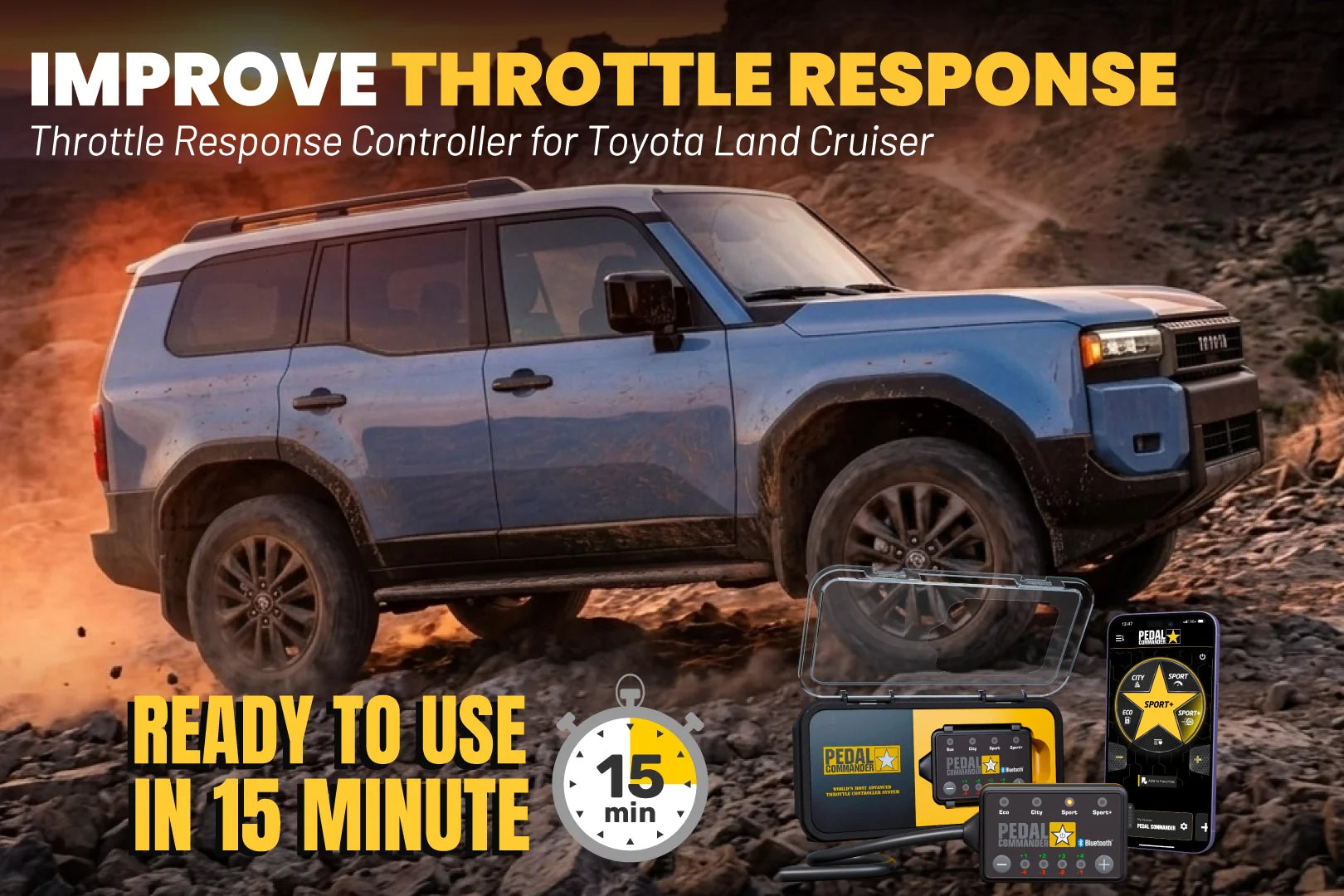 Pedal Commander für Toyota Land Cruiser