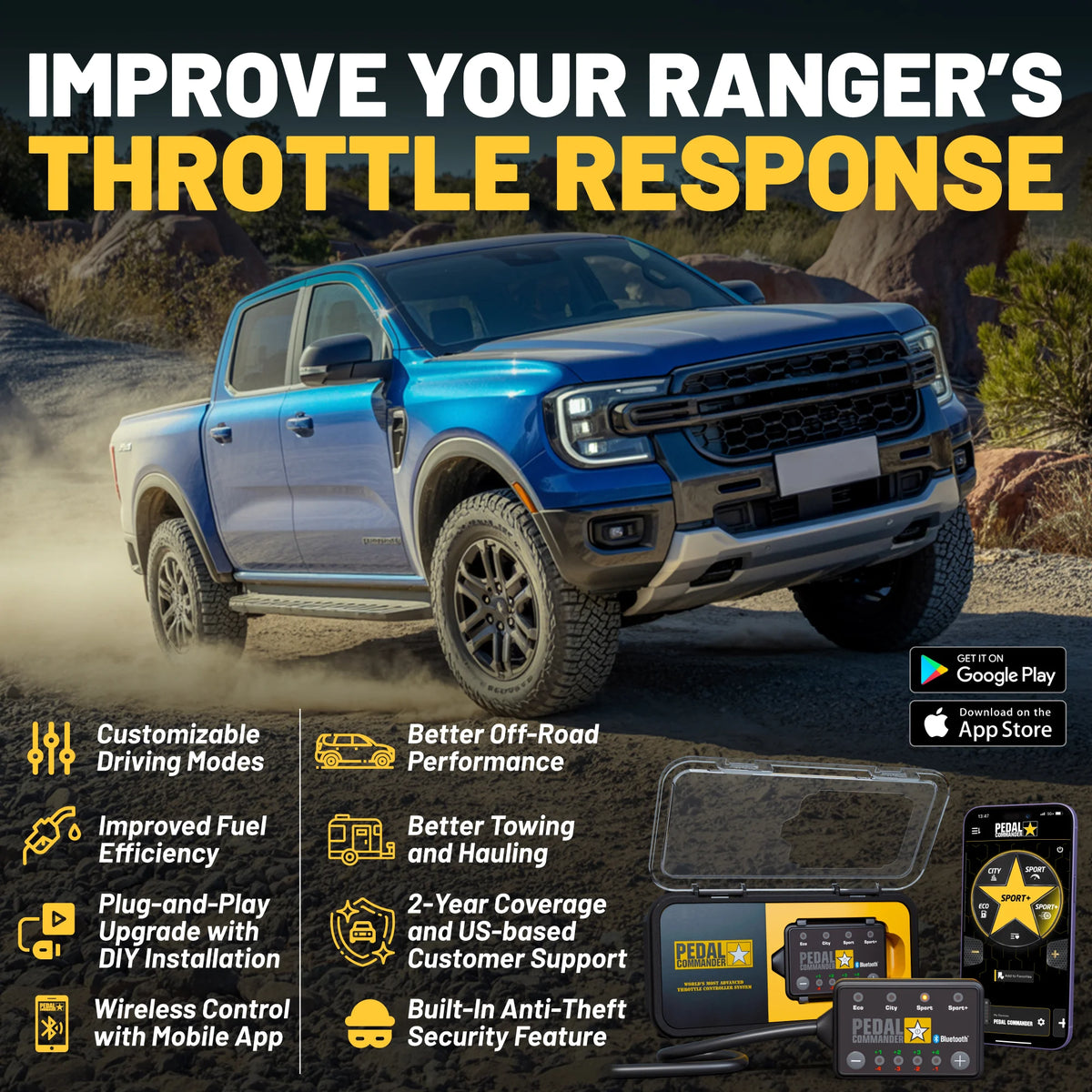 Ford Performance Commander Pedal Commander® Throttle Response Controller for Ford Ranger