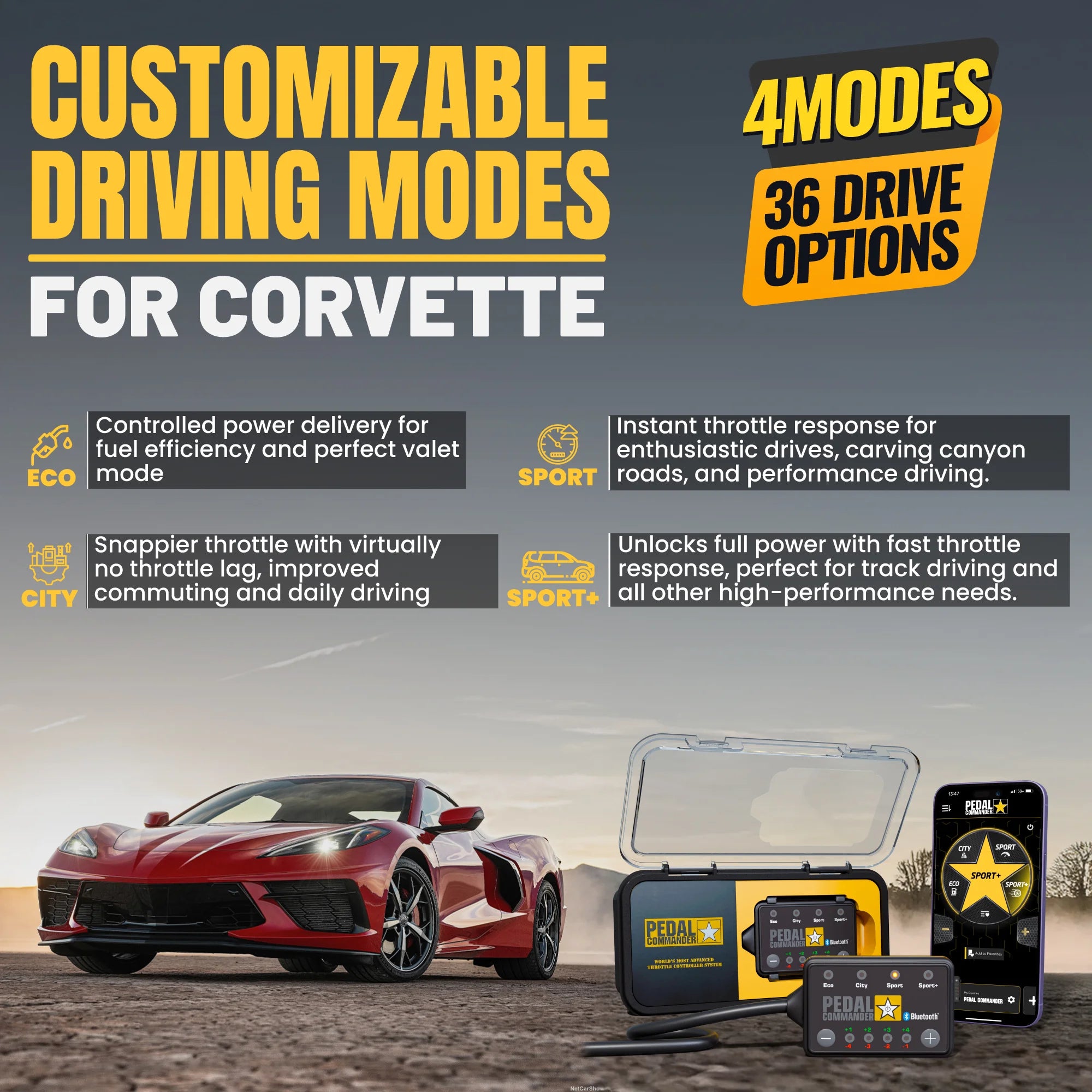 Pedal Commander für Chevrolet Corvette
