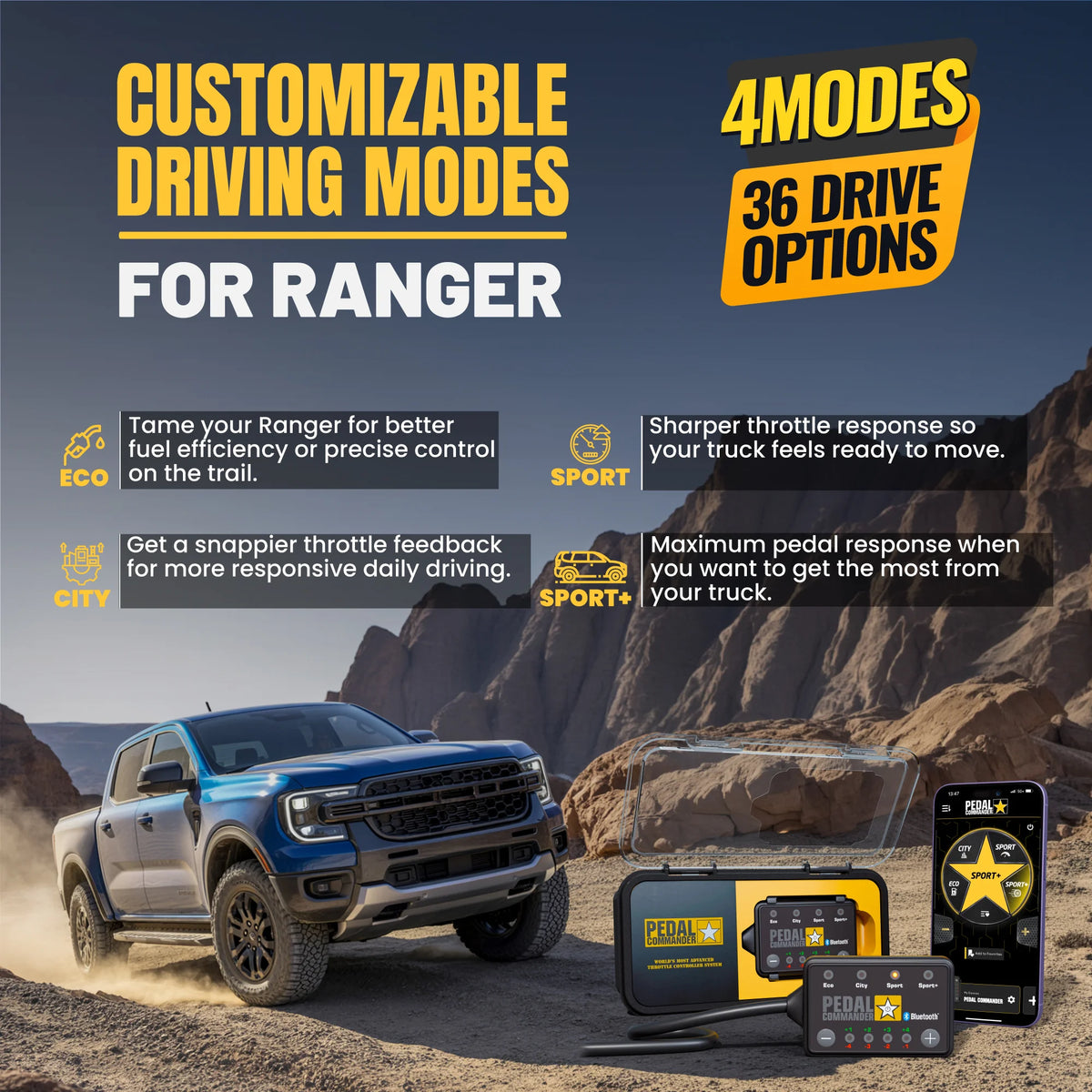 Ford Performance Commander Pedal Commander® Throttle Response Controller for Ford Ranger