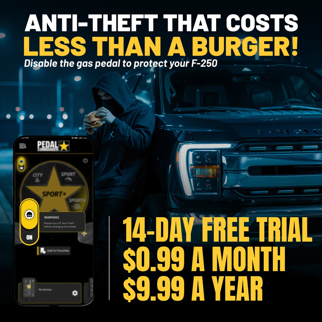 Pedal Commander® for ford f250 anti theft