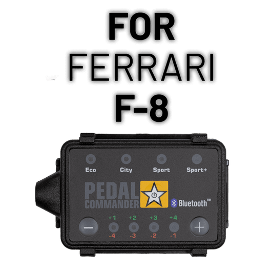 Solve your acceleration problems with Pedal Commander for Ferrari F8 